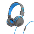 JBuddies Studio On-Ear Kids Wired Type-C Headphones Graphite/Violet - Graphite/Blue