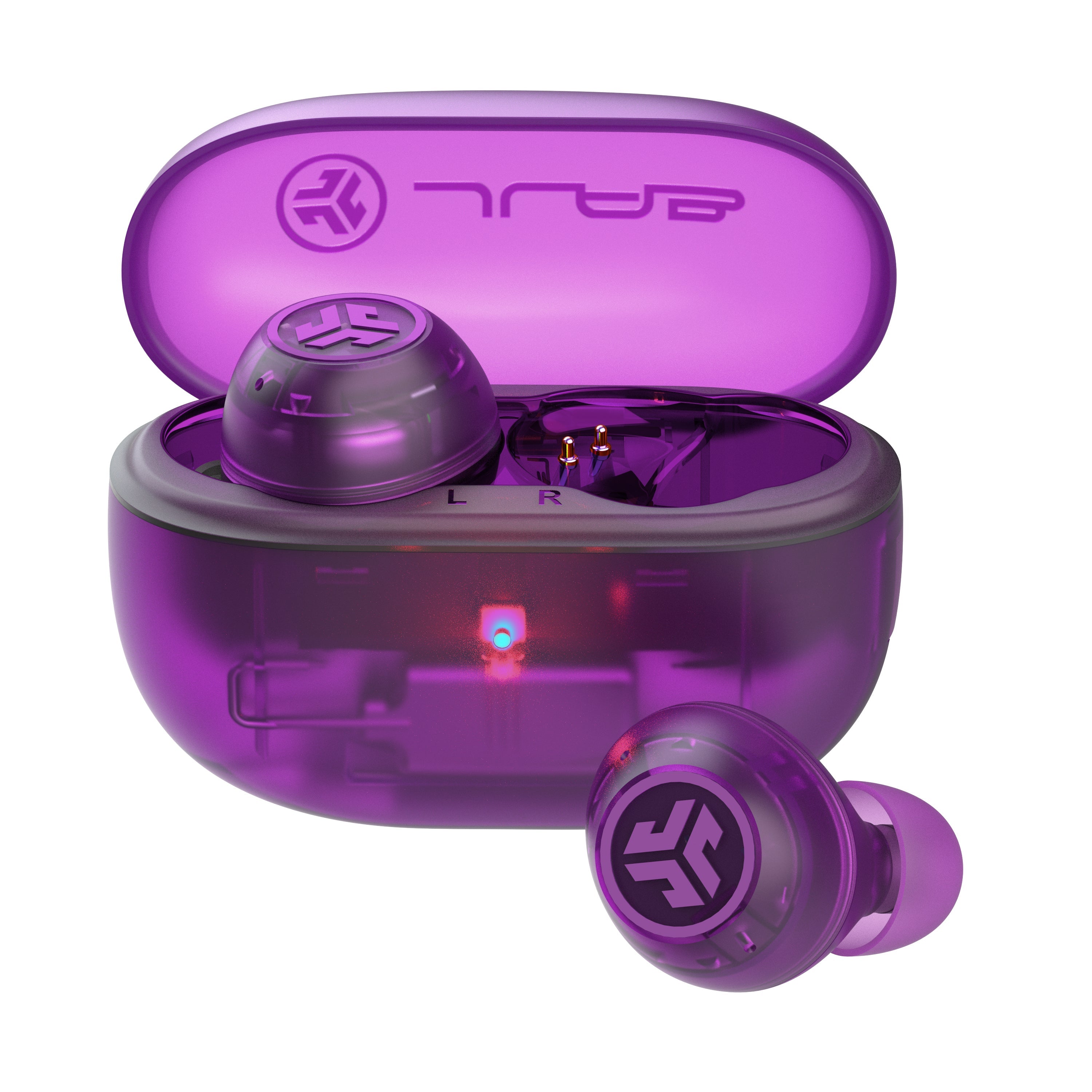 Go Pop ANC True Wireless Earbuds Teal - Transparent Purple