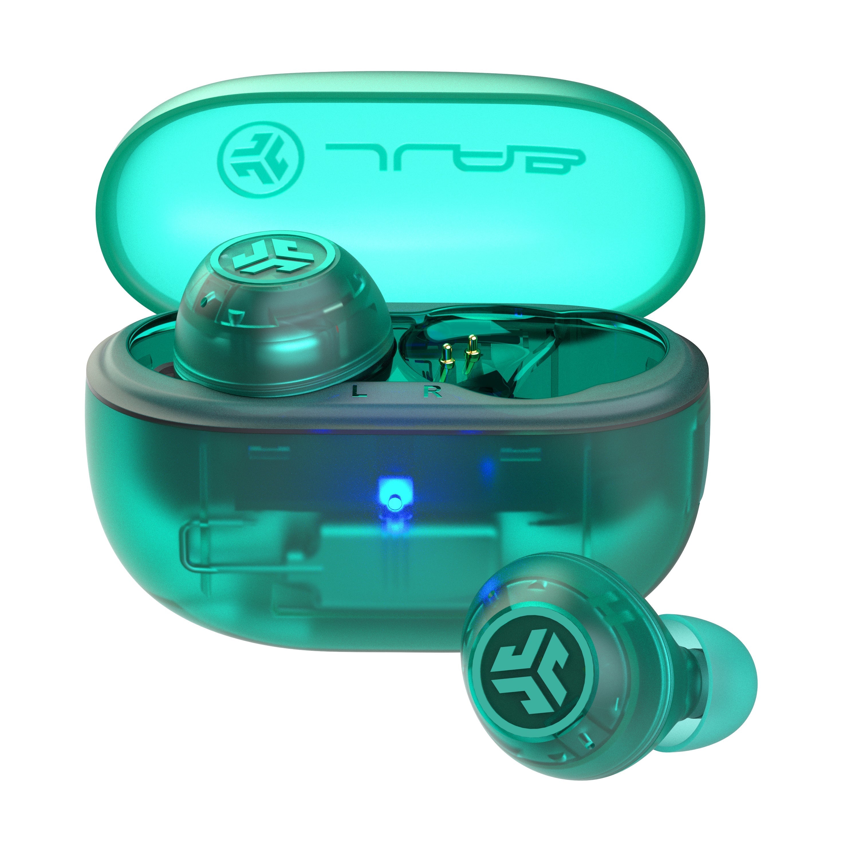 Go Pop ANC True Wireless Earbuds Black - Transparent Teal