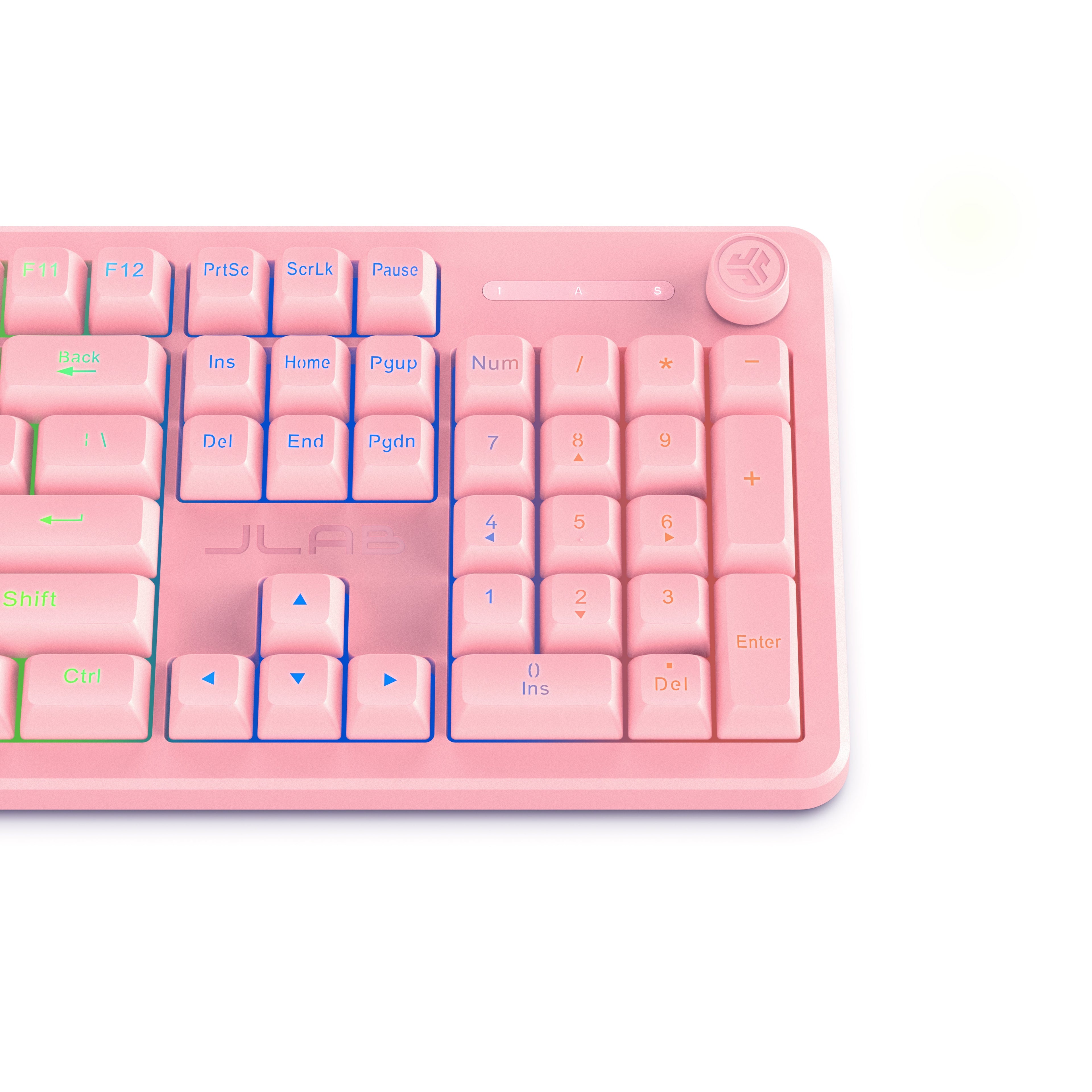 Nightfall Full-Size Wired Gaming Keyboard Pink