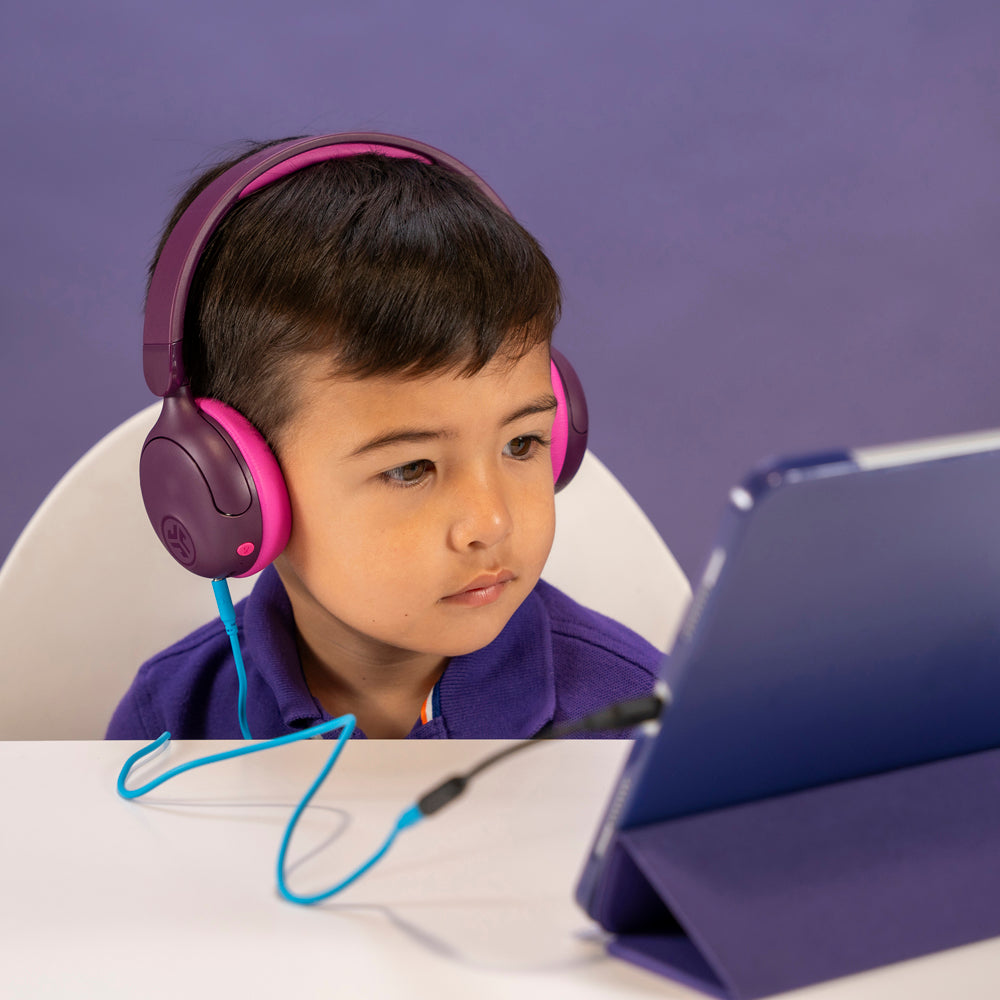 JBuddies ANC Kids Headphones Purple/Pink