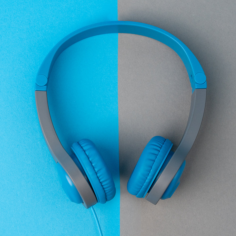 JBuddies Folding Gen 2 Kids Headphones Blue/Gray