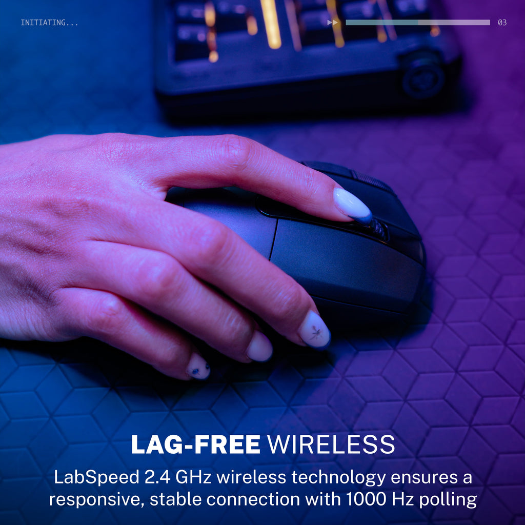 Midnight Wireless Gaming Mouse Black